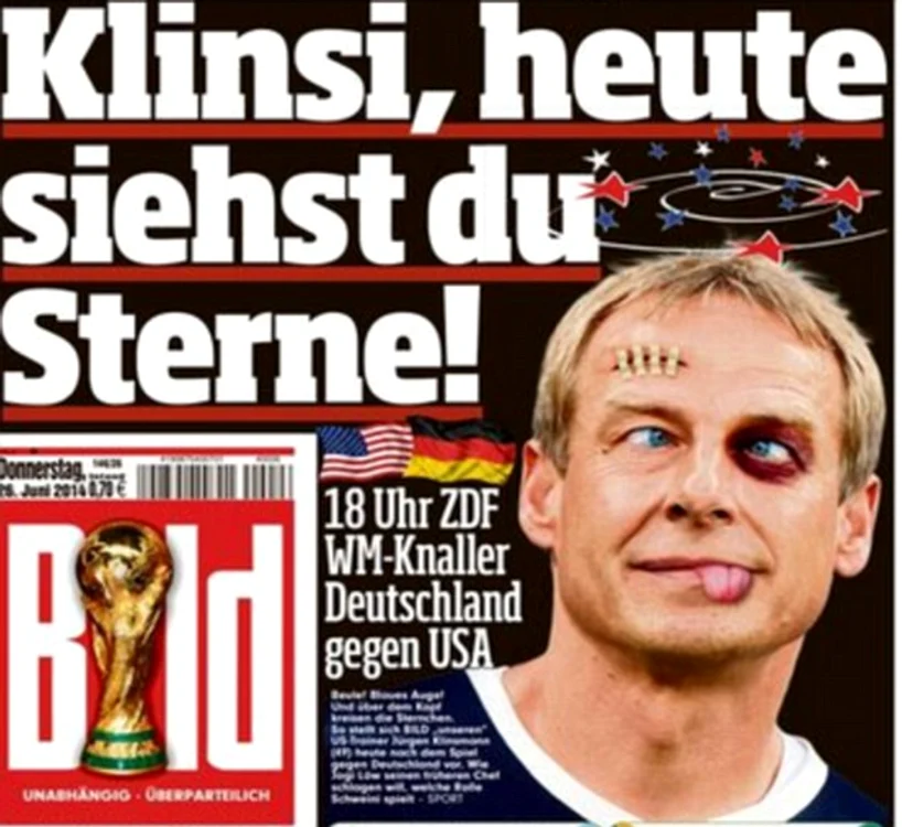 
    Klinsmann, pe coperta din Bild   