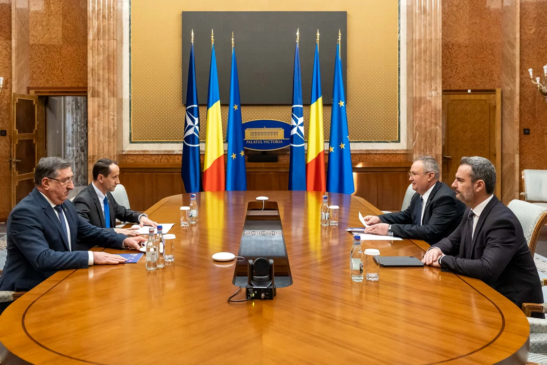 Întrevederea premierului cu conducerea COSR FOTO: GOV.ro