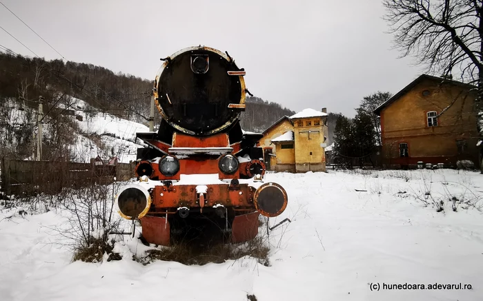 Locomotivă cu abur, veche de peste un secol. Foto: Daniel Guță