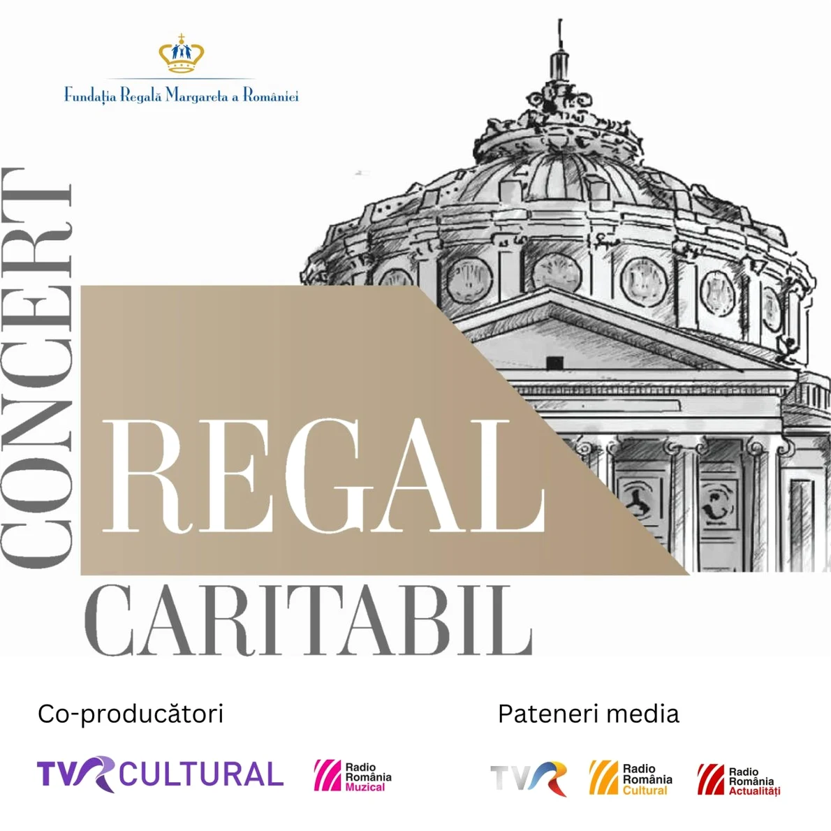 Concert Regal caritabil pe scena Ateneului Român, în sprijinul tinerilor talentați ai României
