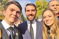 Rareş Remeţan s a fotografiat cu prinţul Nicolae şi soţia sa, Alina jpeg