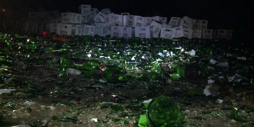 DN 72, acoperit cu navete pline cu bere