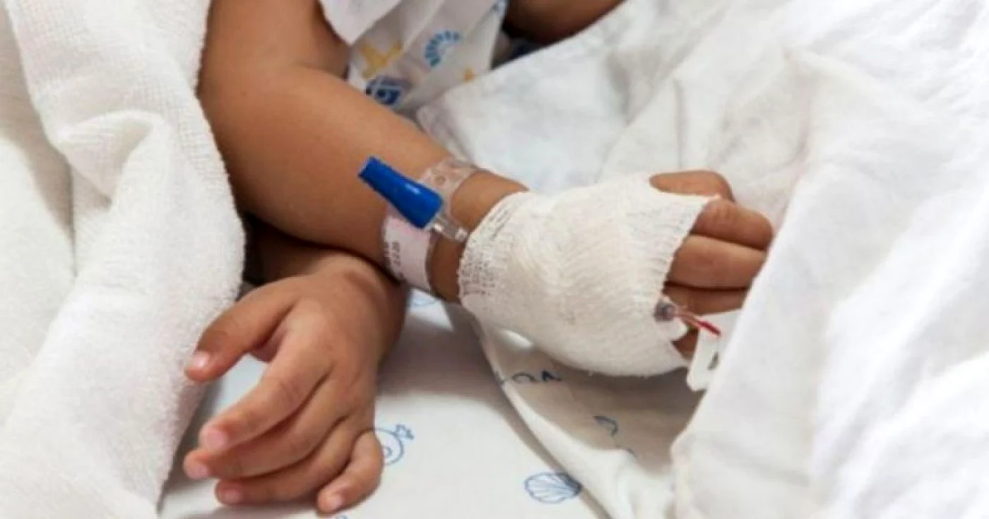 Băieţelul a fost internat la o clinică din Iaşi FOTO Adevărul.ro