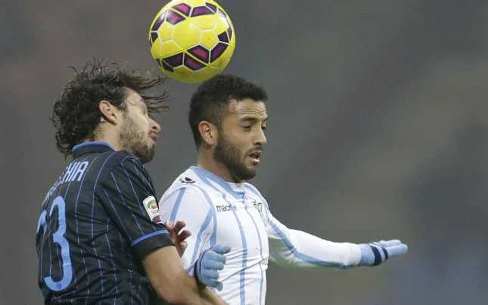 Felipe Anderson (dreapta) evoluează pentru Lazio din 2013. FOTO: AP