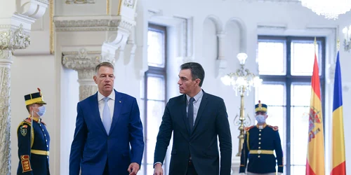 Pedro Sanchez si Klaus Iohannis FOTO Presidency