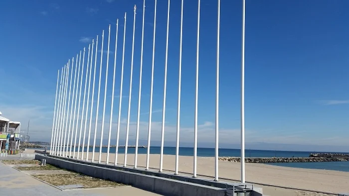 Plaja „La Steaguri” din staţiunea Neptun      Foto Călin Gavrilaş