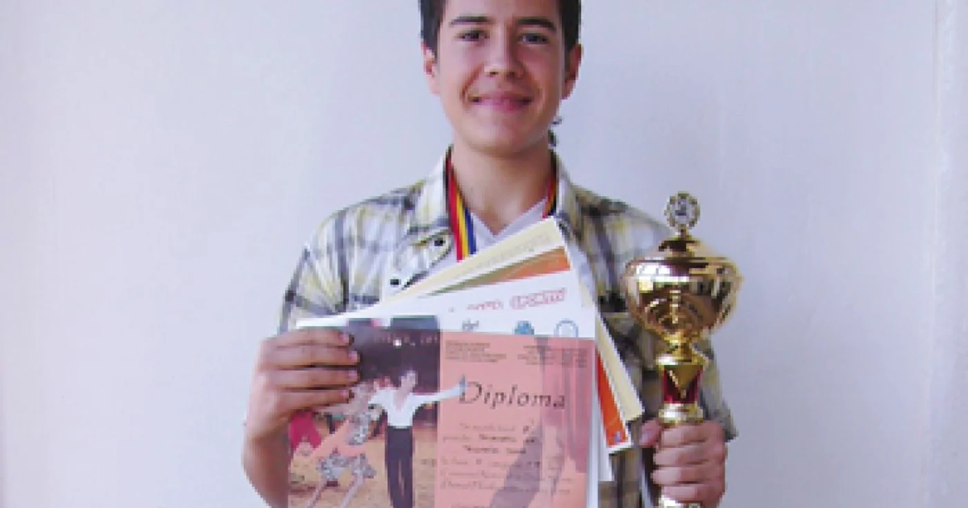 Suceava: PORTRET: Vlad Palamariu, campion de dans sportiv la 14 ani