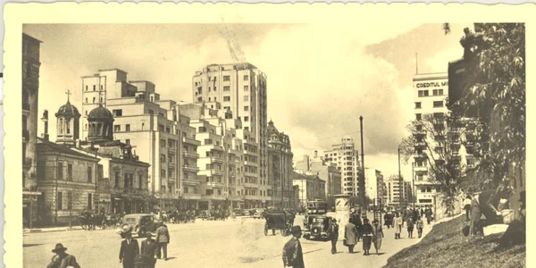 Bucuresti Bulevardul Bratianu 1938 carte postala FOTO digibuc.ro