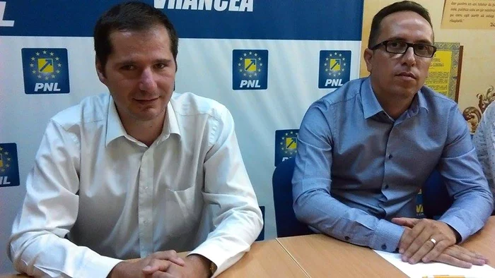 Cătălin Toma, preşedintele PNL, şi Norocel Stroe, preşedinte PNL Focşani