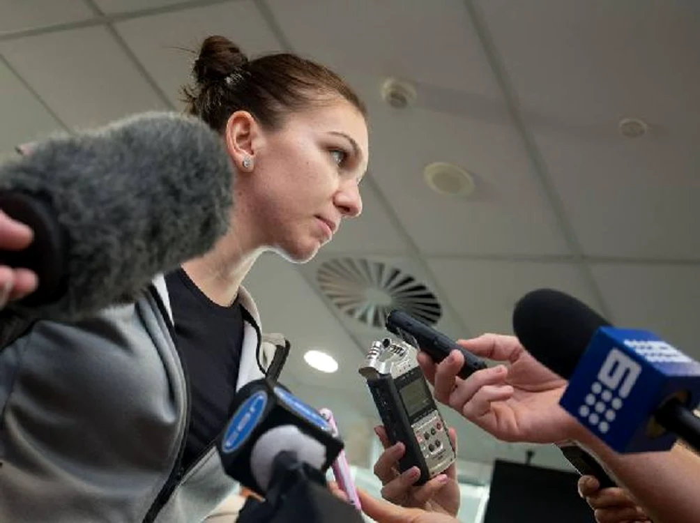 Simona Halep in fata ziaristilor australieniFoto: Doartenis.ro