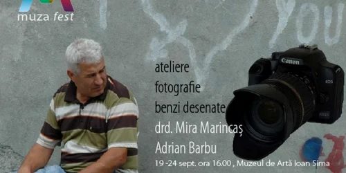 Atelierele de fotografie şi benzi desenate au loc zilnic între 16.00 şi 18.00