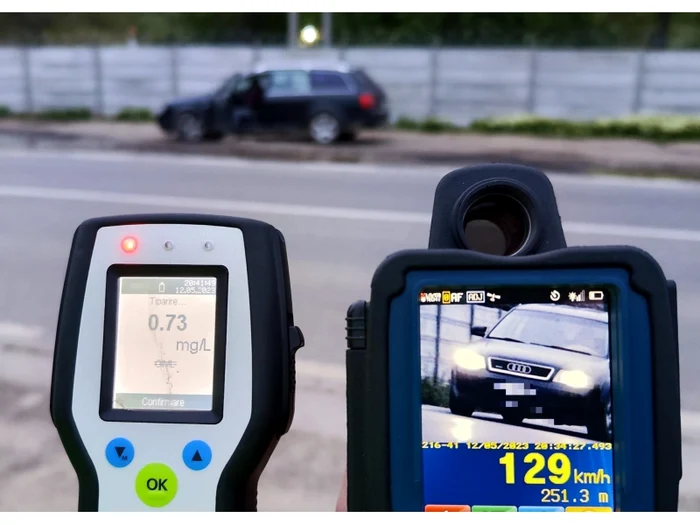 Și alcool, și viteză FOTO Poliția Neamț