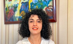 Narges Mohammadi activistă iraniană aflată în închisoare a câștigat Premiul Nobel pentru Pace 2023 FOTO AFP (4) jpg