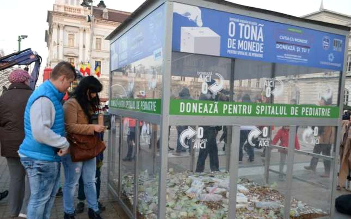 Arădenii au donat monede aproape o lună de zile