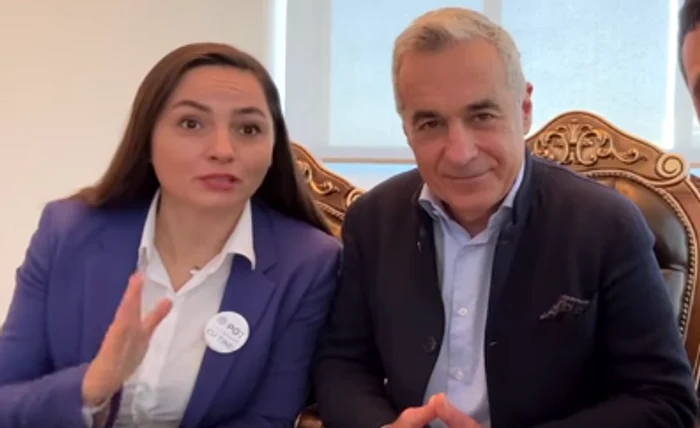 Anamaria Gavrilă și Călin Georgescu FOTO: captura video
