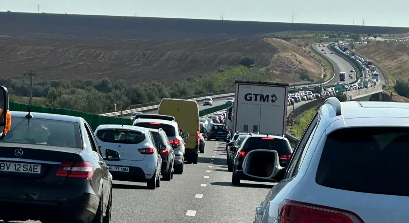 Trafic blocat pe Autostrada Soarelui / foto: Click!
