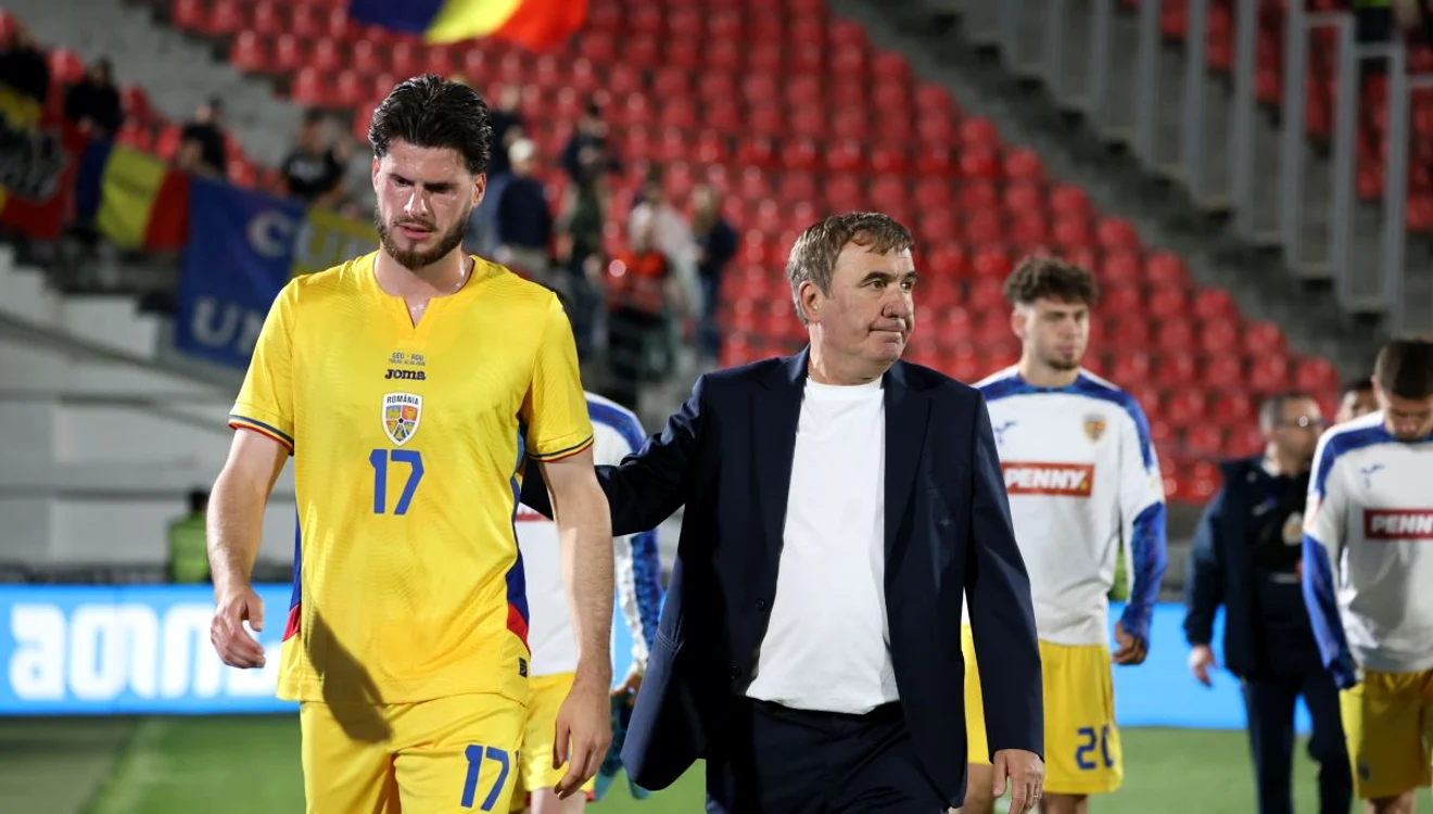 Gică Hagi, la finalul meciului din Georgia (FOTO: Sportpictures)