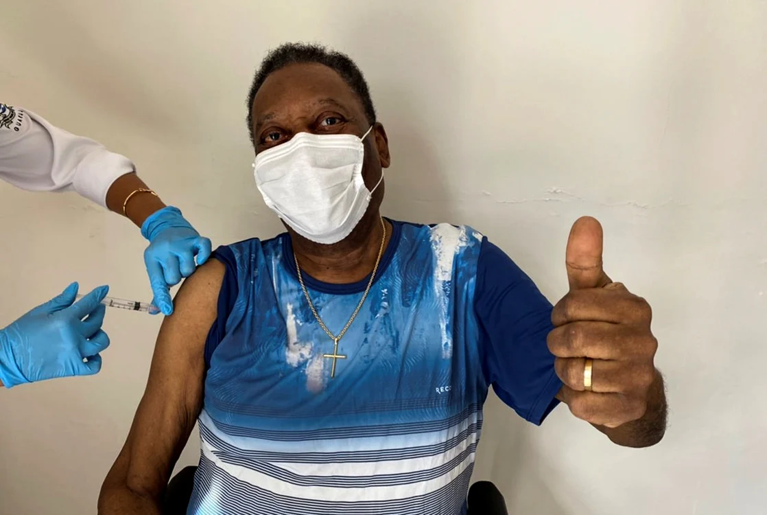 Pele s-a vaccinat la Sao PaoloFoto: EPA-EFE