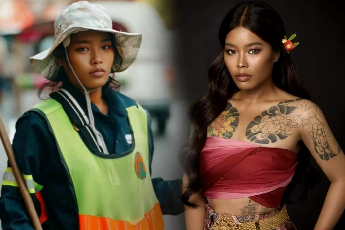 Noppajit Meen Somboonsate, măturătoarea stradală din Thailanda care a devenit model