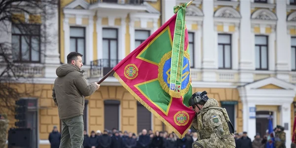 Zelenski la un eveniment de marcare a un an de invazie FOTO EPA EFE jpg