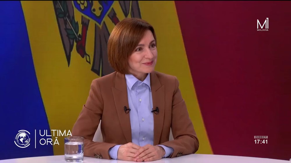 Maia Sandu, surprinsă de cutremur în direct la o televiziune din Chișinău. Cum a reacționat aceasta