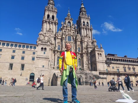 Ioan Dan Gaşpar cu bicicleta în Portugalia