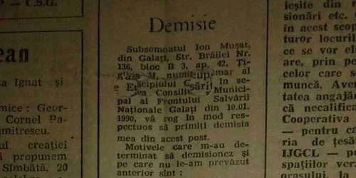 demisie primar galati