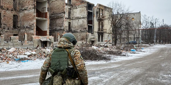 Soldat ucrainean în Donbas, Ucraina FOTO Profimedia 