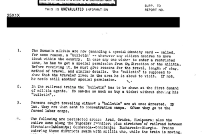 Documente CIA SUA - americanii au supravegheat România la Constanţa în timpul ocupaţiei sovietice URSS Sursa foia.cia.gov