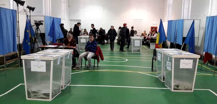 Secţie de votare în Timişoara