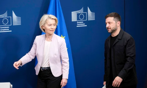 Ursula Von Der Leyen și Zelenski FOTO Profimedia