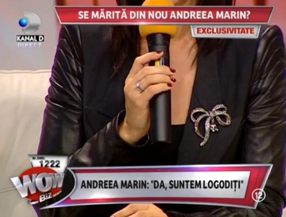 Acesta este inelul de logodnă al Andreei (captură: Kanal D)