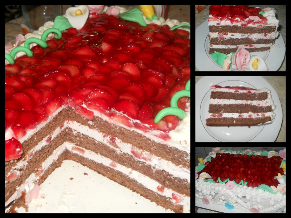 
    Tort cu căpşuni  