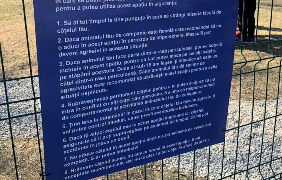 La Piteşti a fost realizat primul parc de agrement pentru câinii de companie