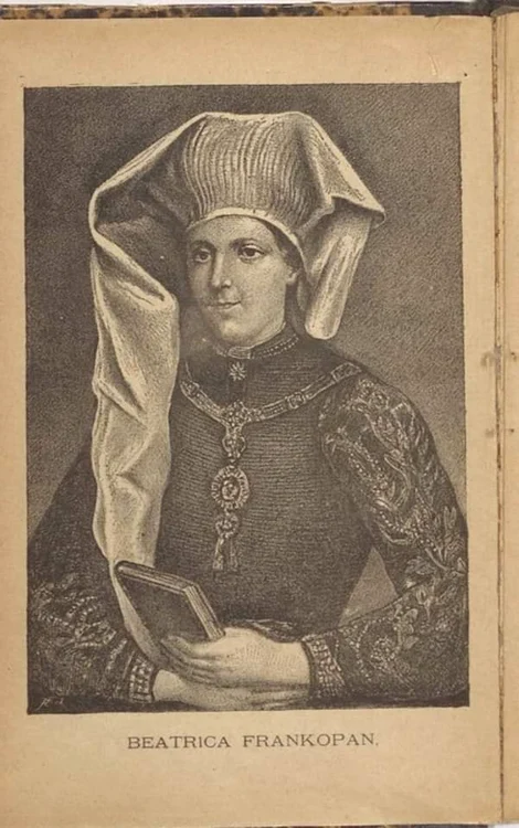 Ilustrată. Beatrice de Frangepan. Sursa: Wikipedia