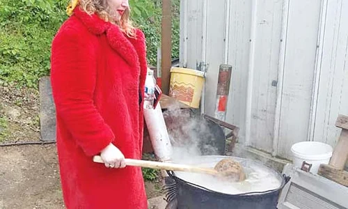 Oana Lis, la un eveniment cu mâncare jpeg