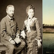 Piotr Ilici Ceaikovski și Antonina Miliukova, în 1877, în timpul scurtei lor căsnicii  Wikipedia jpg