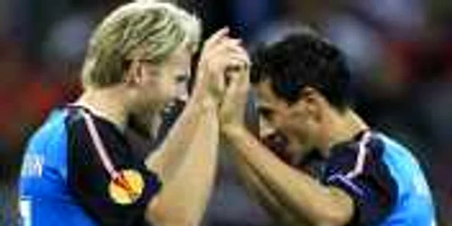 Toivonen exultă după golul marcat Rapidului * Foto: Reuters