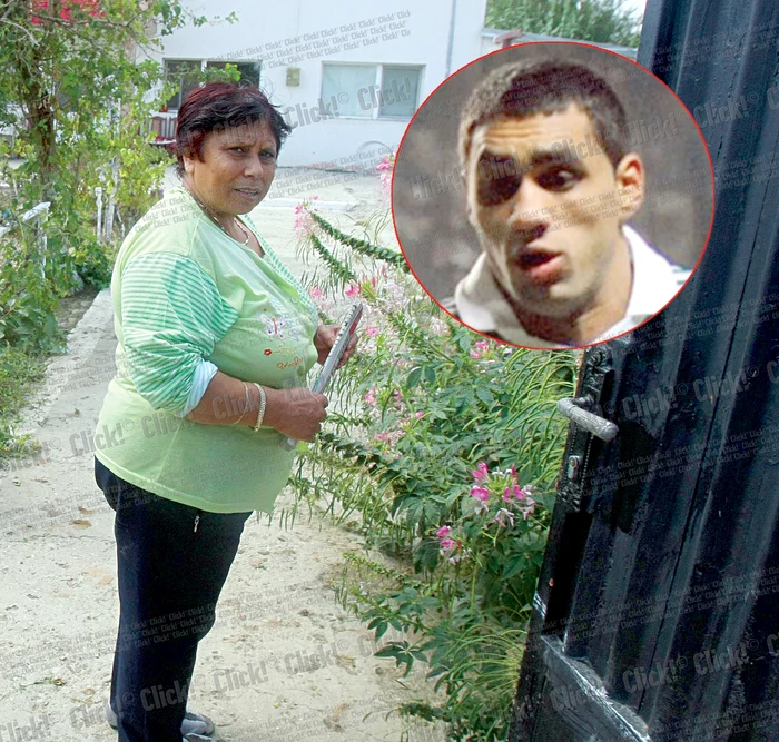 Mariţa Nicoliţă, mama fotbalistului, în curtea casei din Făurei unde locuieşte împreună cu ceilalţi cinci copii ai ei. Bănel este cel care a cheltuit circa 50.000 de euro pentru casă