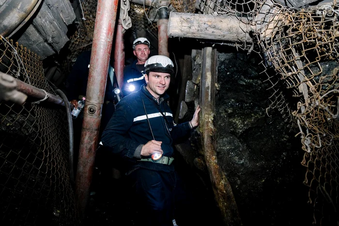 Sebastian Burduja, miner pentru o zi FOTO Facebook SB