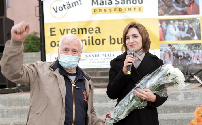 Preşedintele Maia Sandu FOTO din campania electorală pentru prezidenţiale