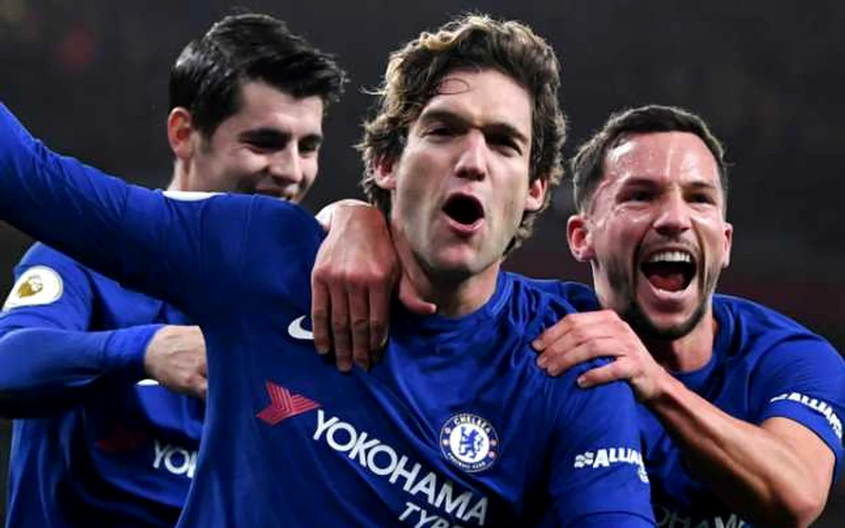 Marcus Alonso a marcat golul victoriei pentru Chelsea