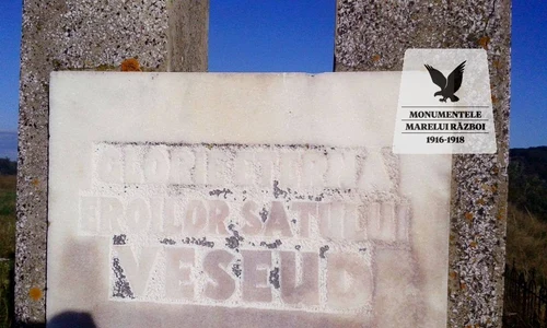 «Monumentele Marelui Război»: Monumentul eroilor din satul Veseud, județul Sibiu / FOTO jpeg