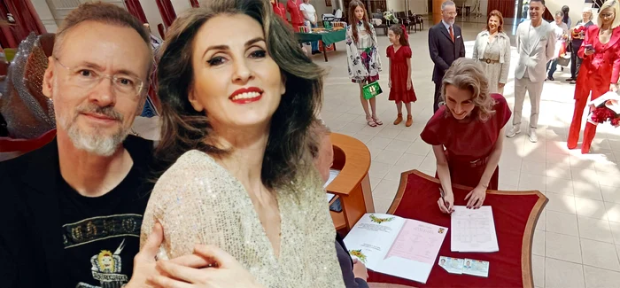FOTO Mihai Albu s-a căsătorit cu Elena Nechifor. Fiica designerului a avut o apariție memorabilă