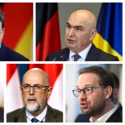 Nicușor Dan, Ilie Bolojan, Sorin Grindeanu, Kelemen Hunor, Dominic Fritz  / FOTO AFP, EPA-EFE, Mediafax Foto