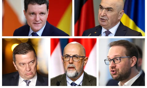 Nicușor Dan, Ilie Bolojan, Sorin Grindeanu, Kelemen Hunor, Dominic Fritz  / FOTO AFP, EPA-EFE, Mediafax Foto