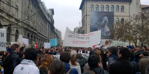 protest studenti bucuresti foto adevarul