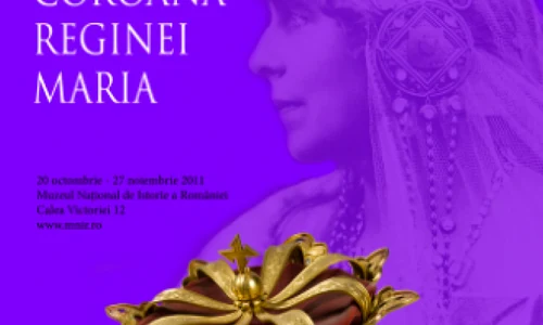 Coroana Reginei Maria   expusă la MNIR png