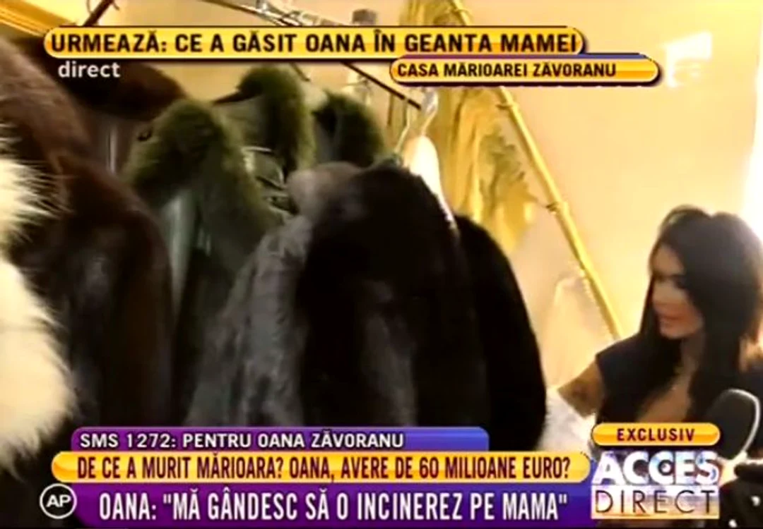 Hainele Mărioarei Zăvoranu, arătate la TV de către fiica ei