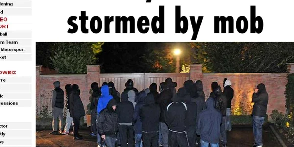 Fanii au blocat intrarea în curtea vilei fotbalistului "The Sun"